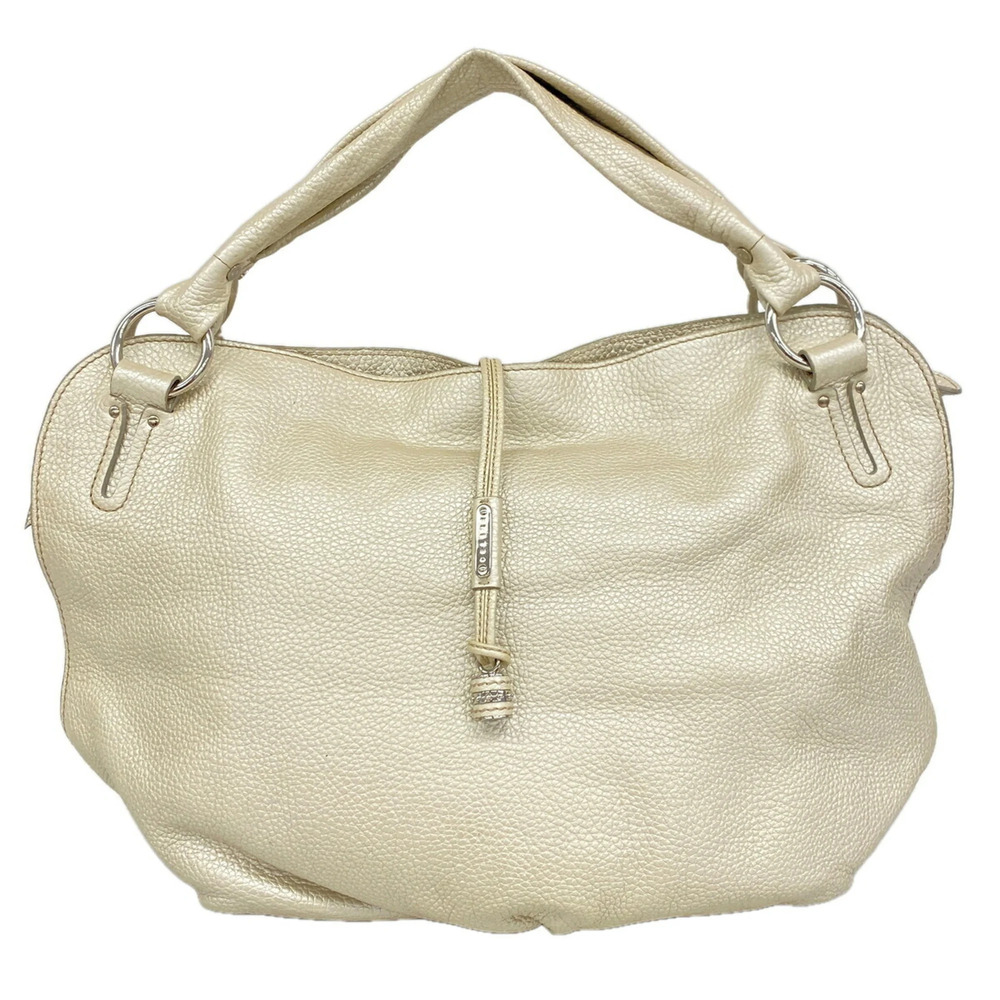 Celine leather tote bag, ivory, for women.